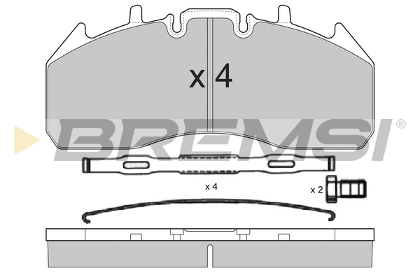 Set placute frana,frana disc BP7326 BREMSI