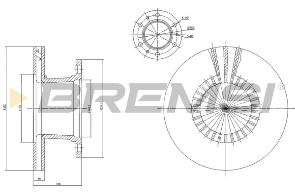 Disc frana CD5112V BREMSI