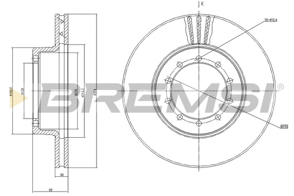 Disc frana CD5126V BREMSI