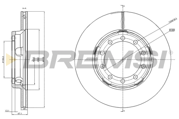 Disc frana CD5179V BREMSI