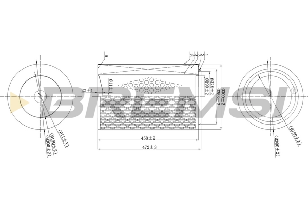 Filtru aer FA1674 BREMSI