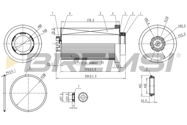 Filtru combustibil FE1848 BREMSI