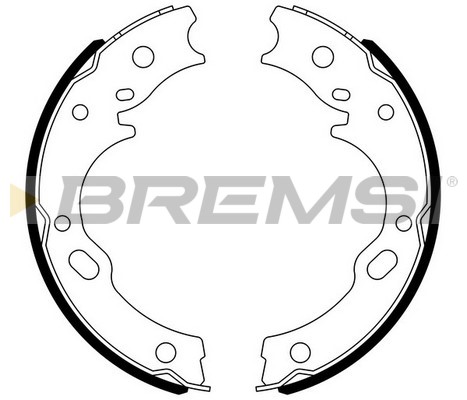 Set saboti frana, frana de mana GF0752 BREMSI