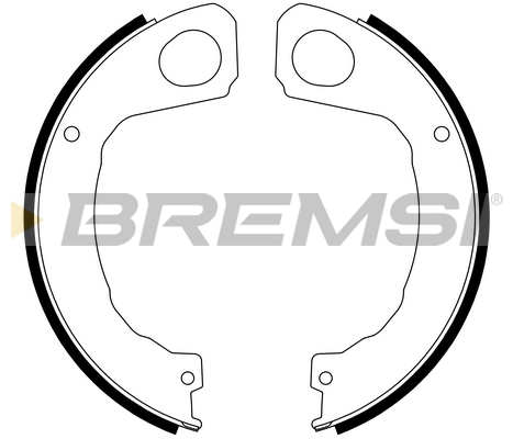 Set saboti frana, frana de mana GF0838 BREMSI