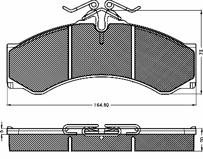 Set placute frana,frana disc 10420 BSF