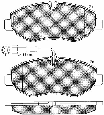 Set placute frana,frana disc 10936 BSF