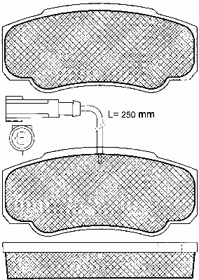 Set placute frana,frana disc 10964 BSF