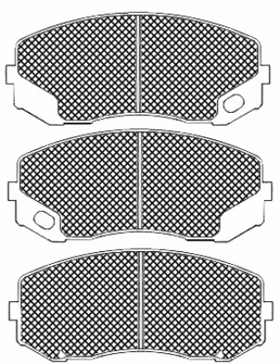 Set placute frana,frana disc 20078 BSF