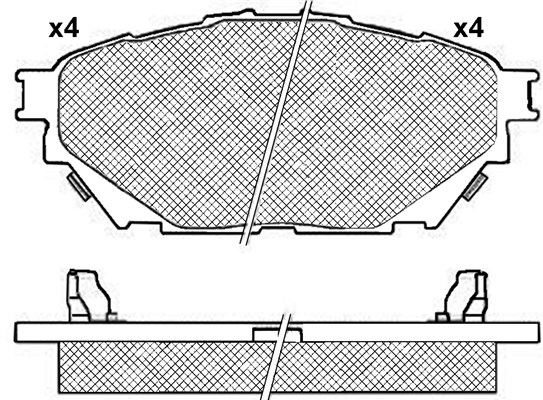 Set placute frana,frana disc 20163 BSF
