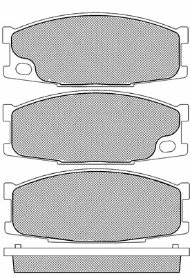 Set placute frana,frana disc 20166 BSF