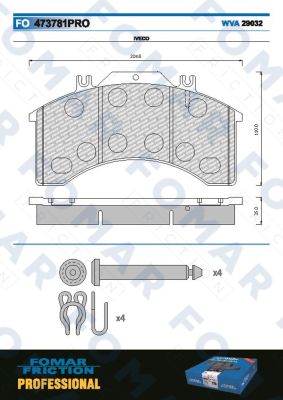 Set placute frana,frana disc FO 473781 FOMAR Friction