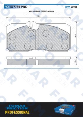 Set placute frana,frana disc FO 477781 FOMAR Friction