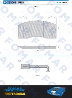 Set placute frana,frana disc FO 630681 FOMAR Friction
