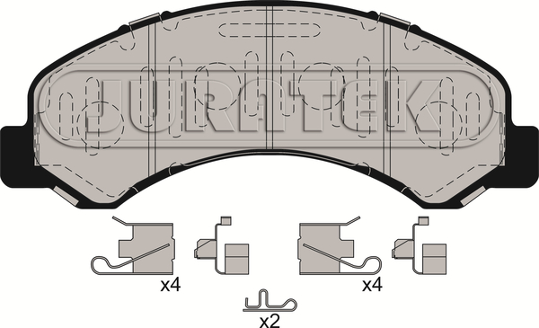 Set placute frana,frana disc JCP010 JURATEK