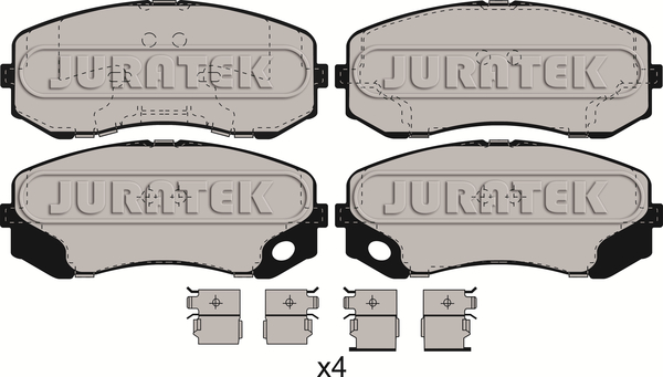 Set placute frana,frana disc JCP066 JURATEK