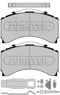 Set placute frana,frana disc JCP1005K1 JURATEK
