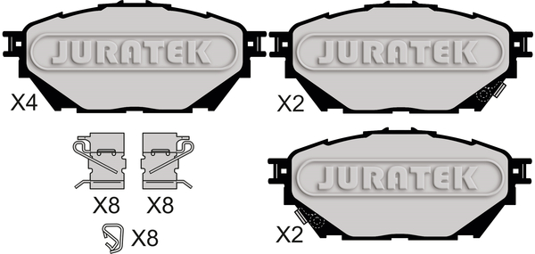 Set placute frana,frana disc JCP8072 JURATEK