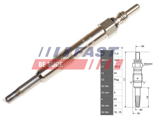 Bujie incandescenta FT82703 FAST