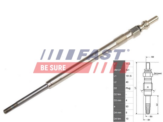 Bujie incandescenta FT82706 FAST