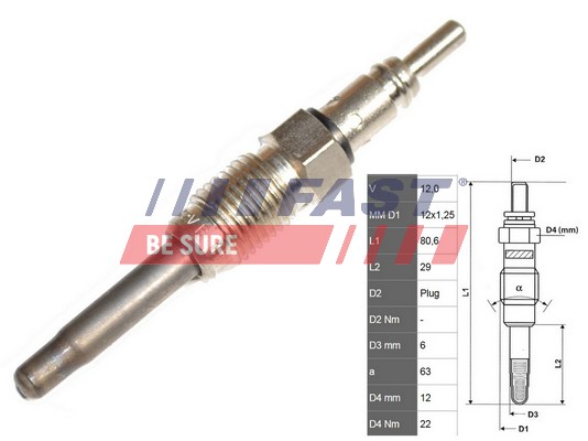 Bujie incandescenta FT82725 FAST