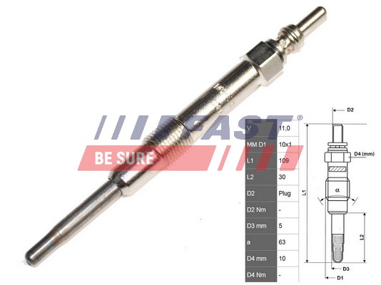Bujie incandescenta FT82733 FAST