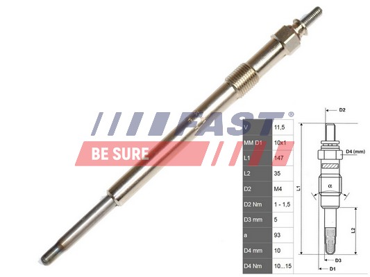 Bujie incandescenta FT82736 FAST