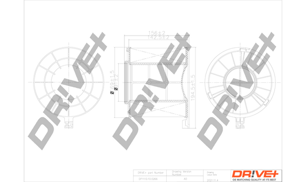 Filtru aer DP1110.10.0266 Dr!ve+