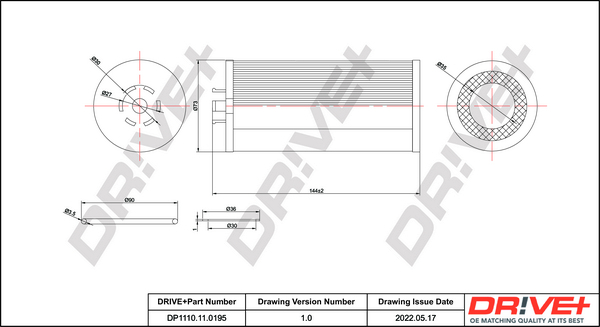 Filtru ulei DP1110.11.0195 Dr!ve+