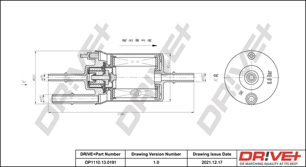 Filtru combustibil DP1110.13.0191 Dr!ve+