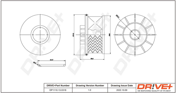Filtru combustibil DP1110.13.0318 Dr!ve+