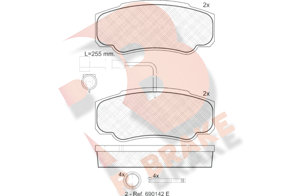 Set placute frana,frana disc RB1847 R BRAKE