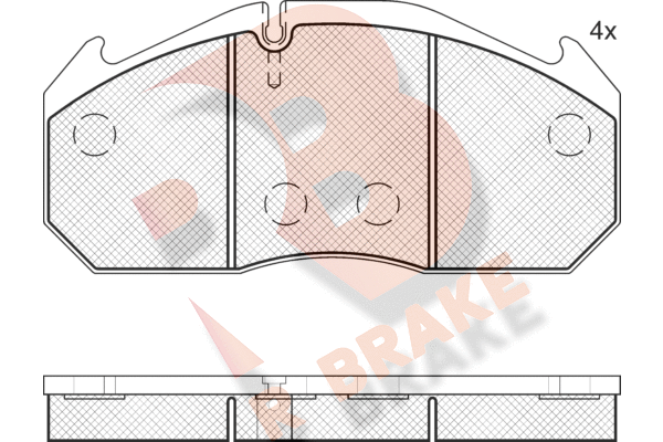 Set placute frana,frana disc RB1040 R BRAKE