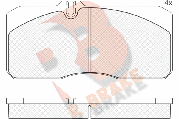 Set placute frana,frana disc RB1088 R BRAKE