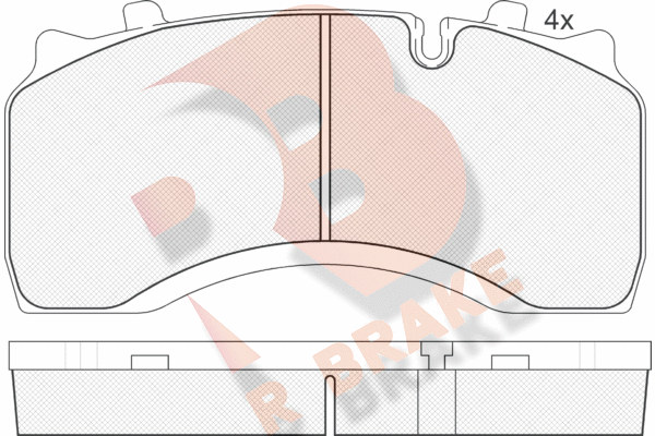 Set placute frana,frana disc RB1430 R BRAKE