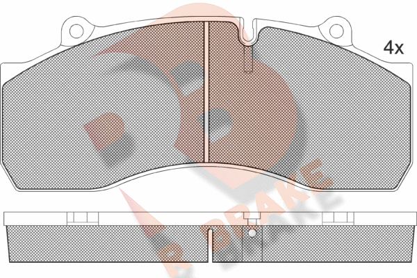 Set placute frana,frana disc RB1437 R BRAKE