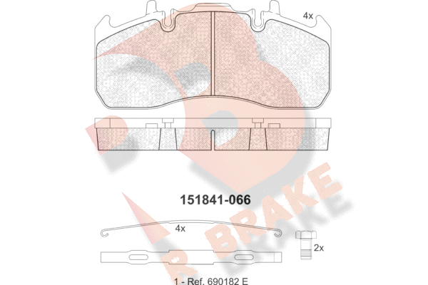 Set placute frana,frana disc RB1841 R BRAKE