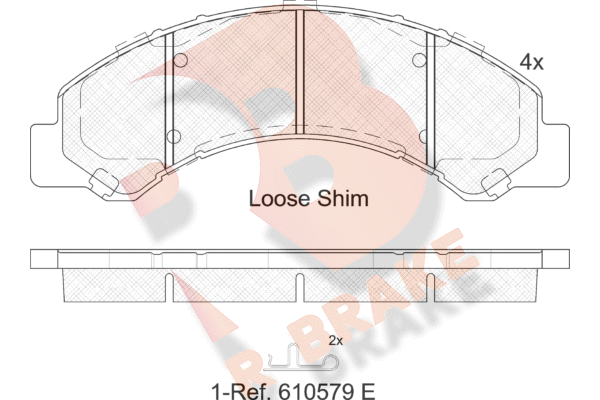 Set placute frana,frana disc RB2146 R BRAKE