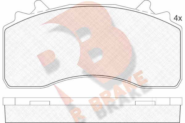 Set placute frana,frana disc RB2154 R BRAKE