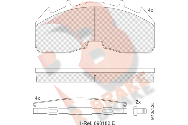 Set placute frana,frana disc RB2457-066 R BRAKE