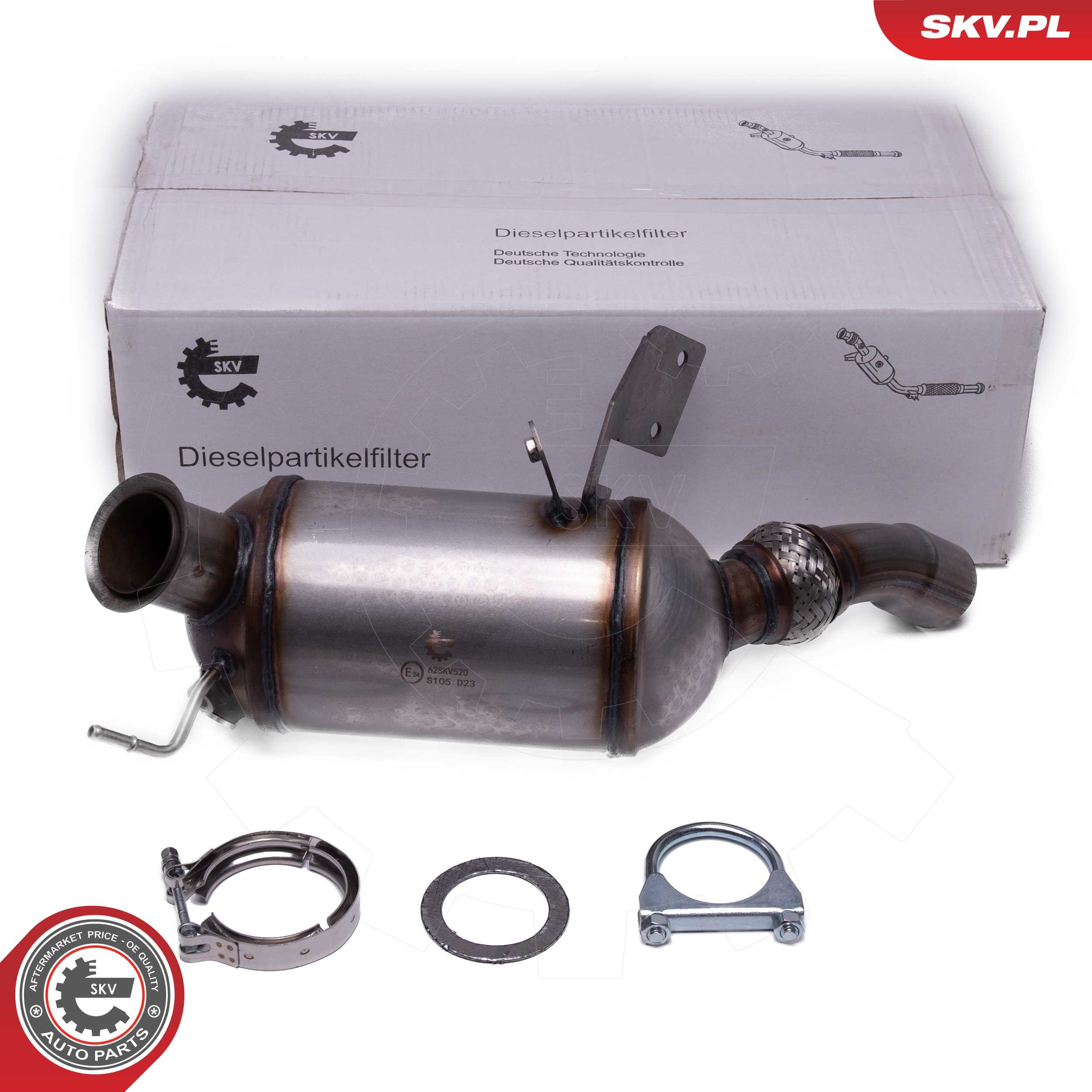 Filtru funingine/particule, sist.de esapament 62SKV520 ESEN SKV