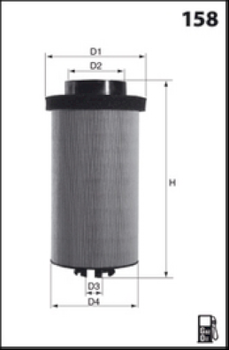 Filtru combustibil LFDE346 LUCAS FILTERS