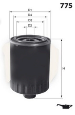 Filtru ulei LFOS109 LUCAS FILTERS