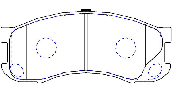 Set placute frana,frana disc TD6064M SAFETY