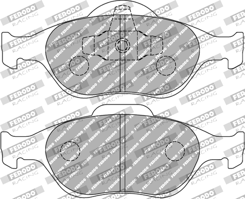 Set placute frana,frana disc FCP1394R FERODO RACING