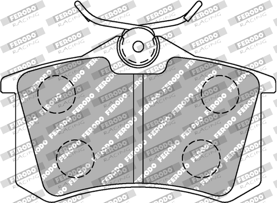 Set placute frana,frana disc FCP1491W FERODO RACING