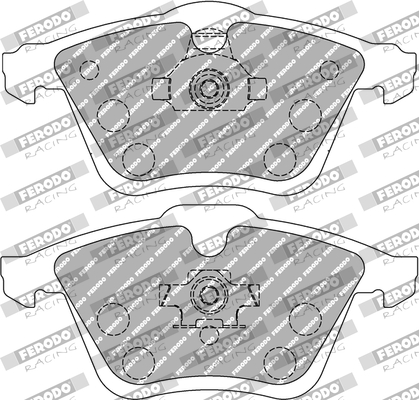 Set placute frana,frana disc FCP1765H FERODO RACING