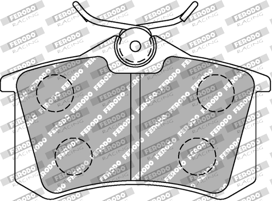 Set placute frana,frana disc FCP541R FERODO RACING
