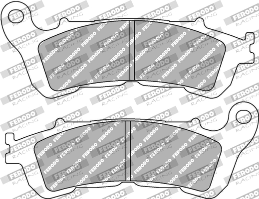 Set placute frana,frana disc FDB2196SM FERODO RACING