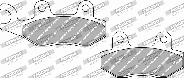 Set placute frana,frana disc FDB497AG FERODO RACING