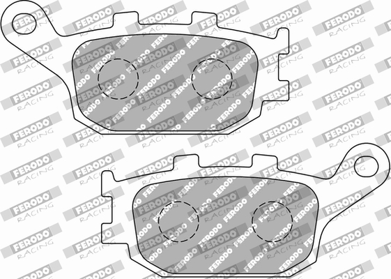 Set placute frana,frana disc FDB754ST FERODO RACING